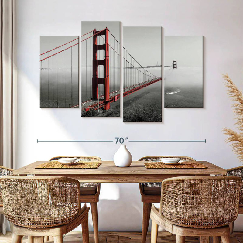 Golden Gate Foggy, H 42 po x l 68 po