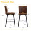 Ensemble de chaises de bar élégantes et confortables pour divers espaces au design exquis