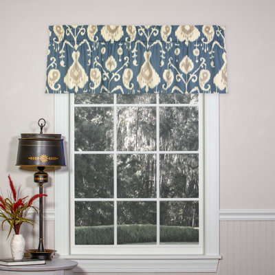 Delhi Contemporary Cotton Ikat Straight Valance