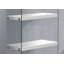 Bibliothèque, bibliothèque, étagère, 5 niveaux, H 60 po, bureau, verre trempé transparent