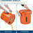 10-Gallon Fryer Grease Bucket with Top Pour Opening, High-Temp Oil Storage Caddy with Sealing Ring, Filter Bag & Dual Handles, Orange-129417737-129417743-129417744