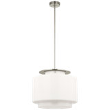 Elias 20" Pendant in Bronze with Clear Glass