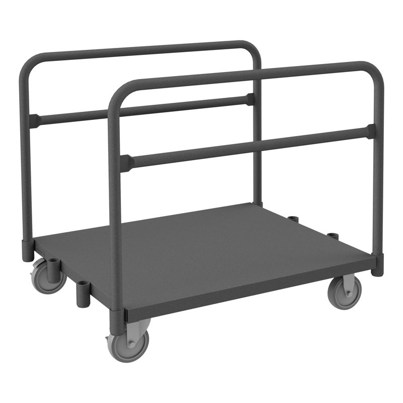 Chariot à plateforme à panneau réglable de capacité de 1400 lb, H 34,63 po x l 39,31 po x P 30 po