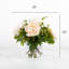 Faux peony arrangement in vase