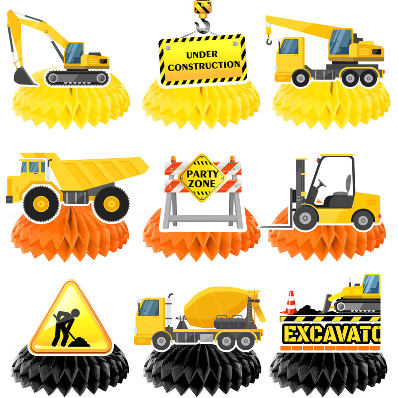 9 pièces Centres de construction en nid d'abeille, centres de construction