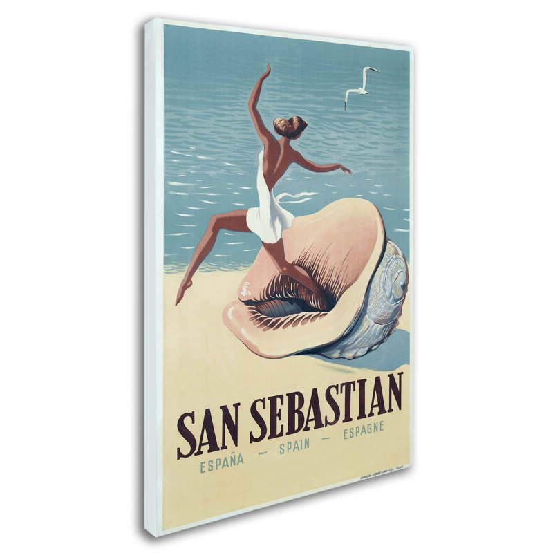 San sebas-reproduction sur toile tendue, H 19 po x l 12 po