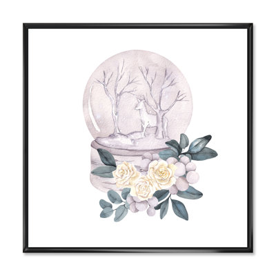 Silhouette féminine et bouquet floral - reproduction d'art sur toile moderne38655