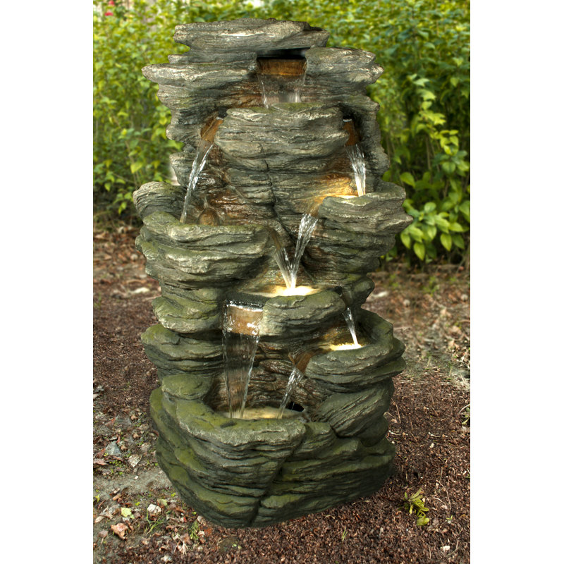 Indoor Floor Fountain with Lights