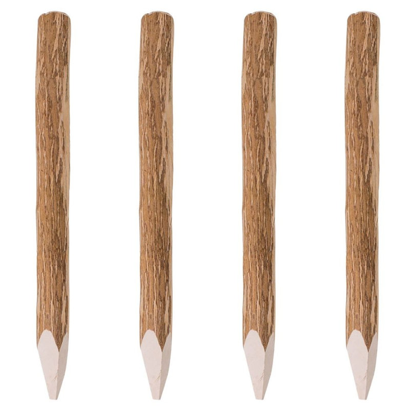 Symple Stuff Brown Wood End Post for Posts, 120cm H