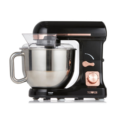 Tower 3-in-1 Stand Mixer with 6 Speeds and Pulse Setting, 1000W