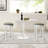 Bar Stools Set Of 2, 26" Counter Height, 360° SwivelWith Fabric Upholstered Seat, Stylish Accent For Kitchen, Dining, And Living Room-34359763-34359766