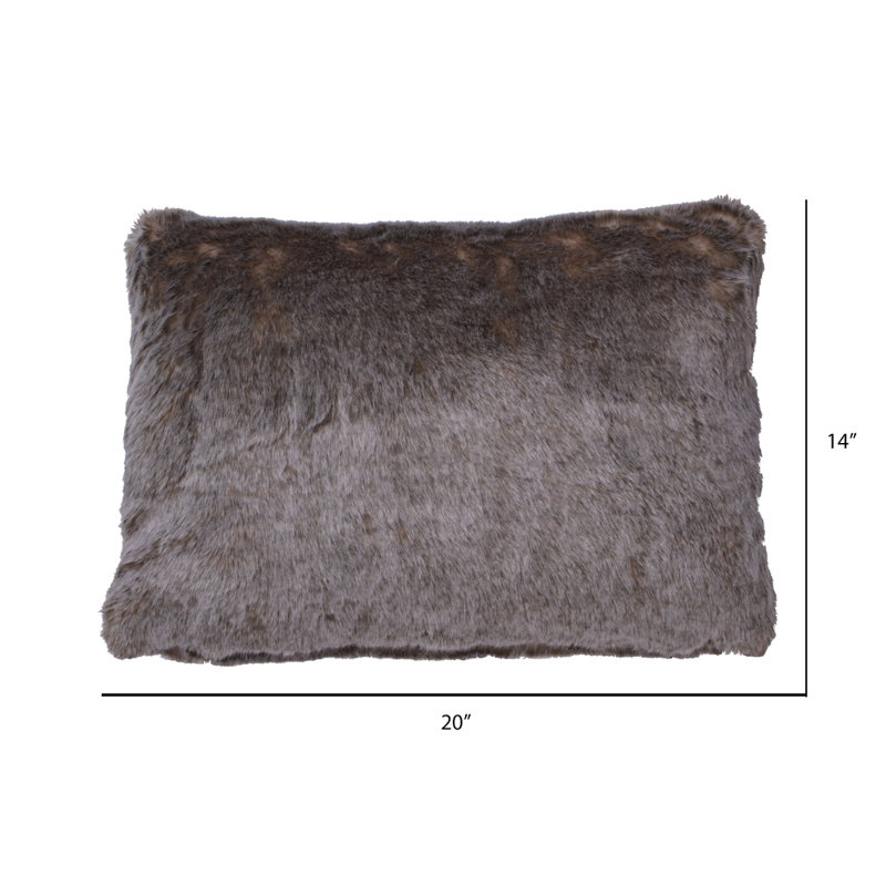  Snow Deer Throw Pillow