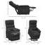 Fauteuil inclinable électrique avec télécommande-907351174