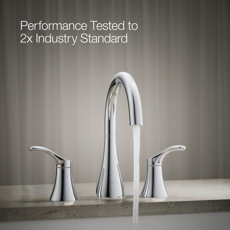 Simplice Bath Trim 2 Deck Mounted Roman Tub Faucet, Polished Chrome