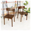 Chaises de salle à manger Mid Century