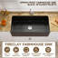Très grand évier de ferme à tablier frontal en argile réfractaire 36 po x l 18 po pour évier de cuisine, évier de ferme simple à cuve noire, 2 accessoires personnalisés inclus-122428202
