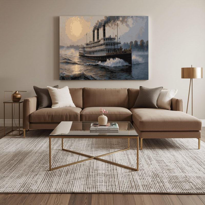Art sur toile gris, H 11 po x l 14 po