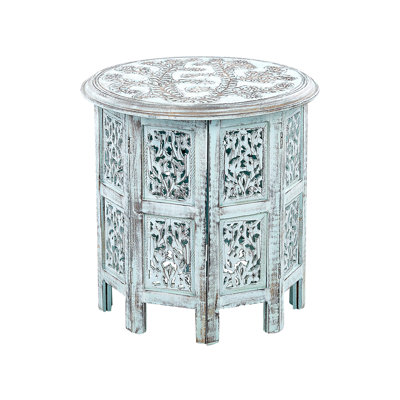 Aryaz Solid Wood End Table