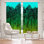 Panneau de rideau simple obscurcissant avec passe-tringle Forest Trees