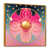 Toile avec cadre flottant or