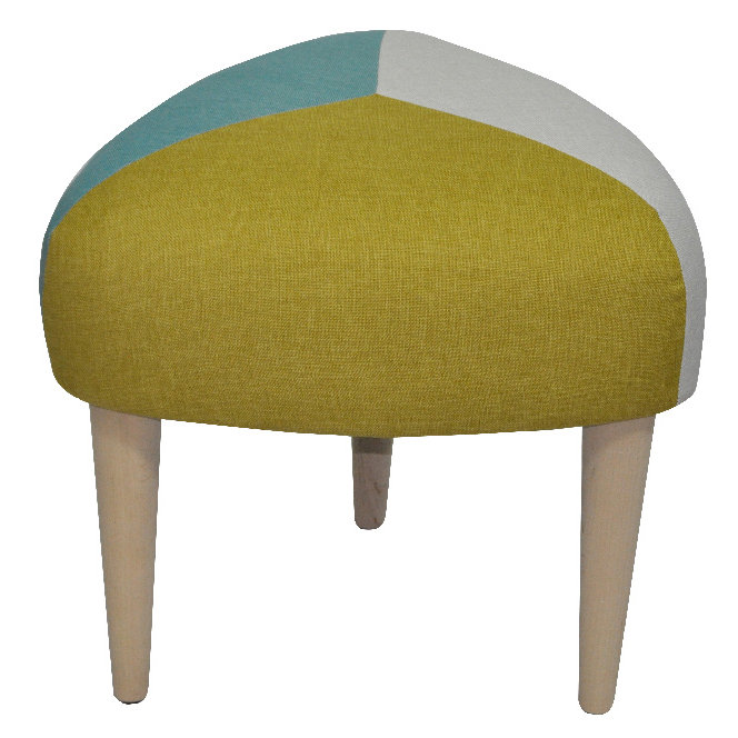 Solid + Manufactured Wood Accent Stool