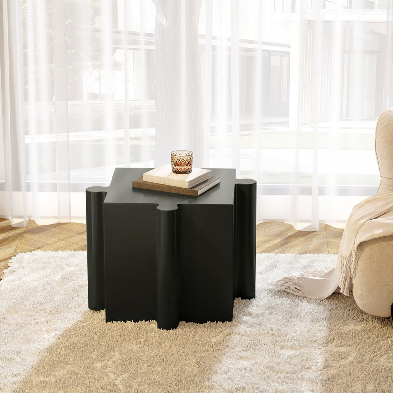 Ensemble de 3 tables de casse-têtes artistiques, tables d'appoint modulaires MGO avec emboîtement (2 convexes et 1 concave), capacité de 200 lb pour l'intérieur et l'extérieur