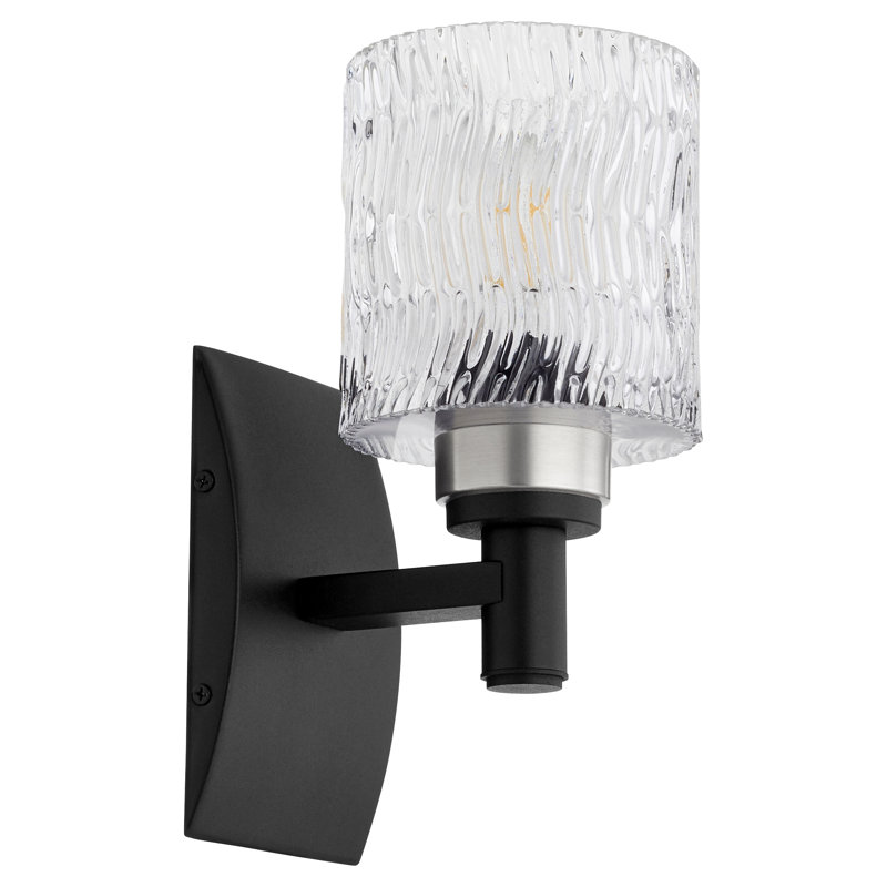 Marjoram Steel Armed Sconce, Noir
