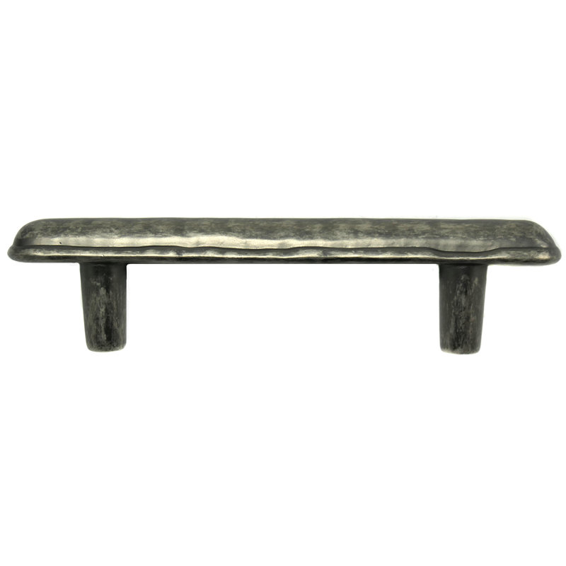 Antique Pewter 3-Inch Bar Cabinet Pull with Mounting Hardware
