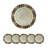 6 Pack Plastic Charger Plate, D14"