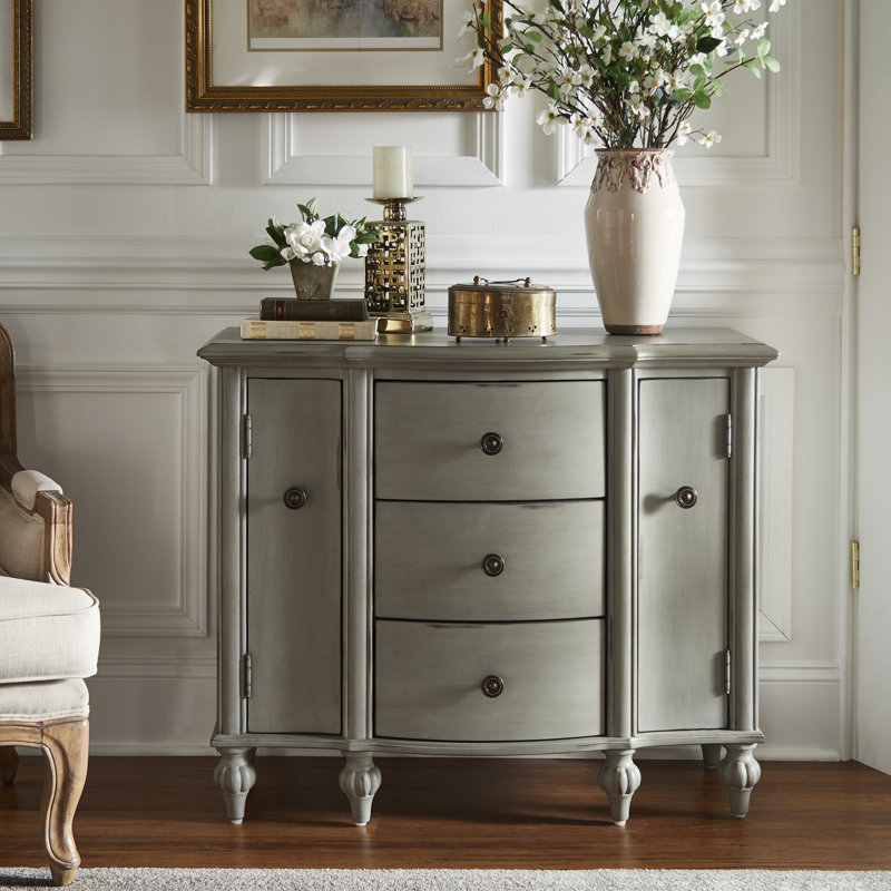 Orme 40'' W 3 - Drawer Dresser, Antique Dove