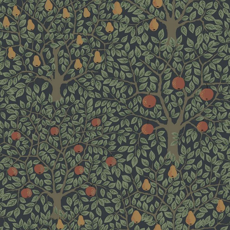 Bryanna 10.05m x 53cm Matte Wallpaper Roll, Black/Green