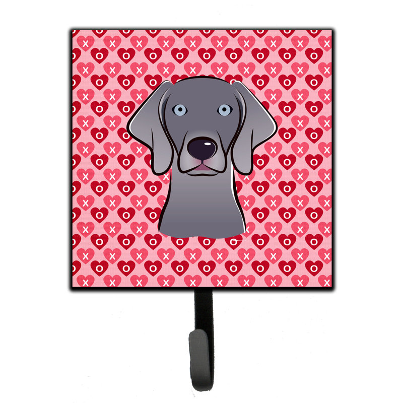 Organisateur de clés murales avec crochets clés chocolat labrador Brister, Brun / Bleu / Noir, Weimaraner