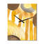 Horloge murale abstraite Mustard Yellow Dreams-99635185