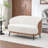 Stith Upholstered Velvet Loveseat With Black Legs-298365529