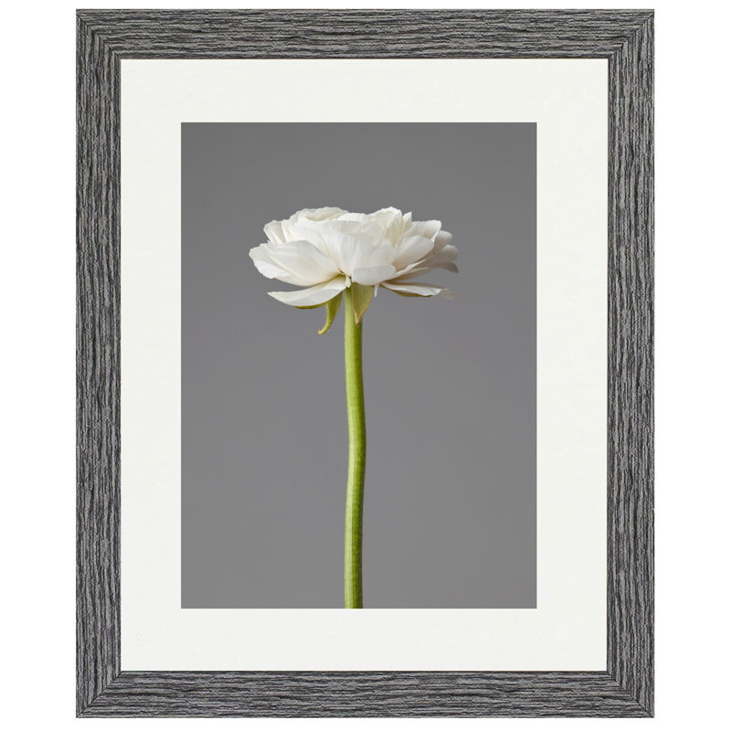 Picture Frame with Mat, Dark Grey