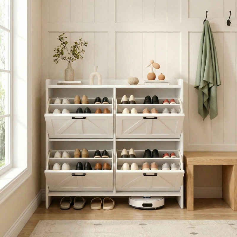 Shoe Cabinet, White