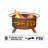 Collegiate Series 16" H x 30" W Steel Outdoor Fire Pit with Lid-7184518