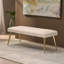 Banc en fausse fourrure moderne avec pieds fuselés Modern-1717064109