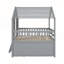 Lit mezzanine double avec toit-356320008