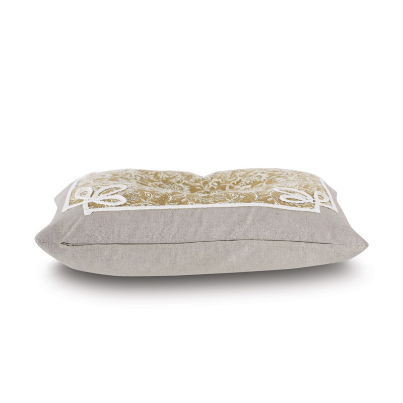 Edith Floral Cotton Throw Pillow