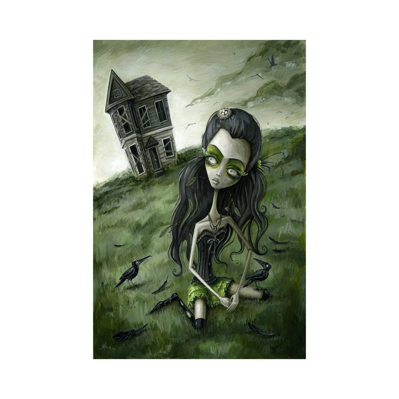 Abandoned In The Field Of Crows by Megan Majewski - Wrapped Canvas Gallery-Wrapped Canvas Giclée, 66.04 cm H x 45.72 cm W