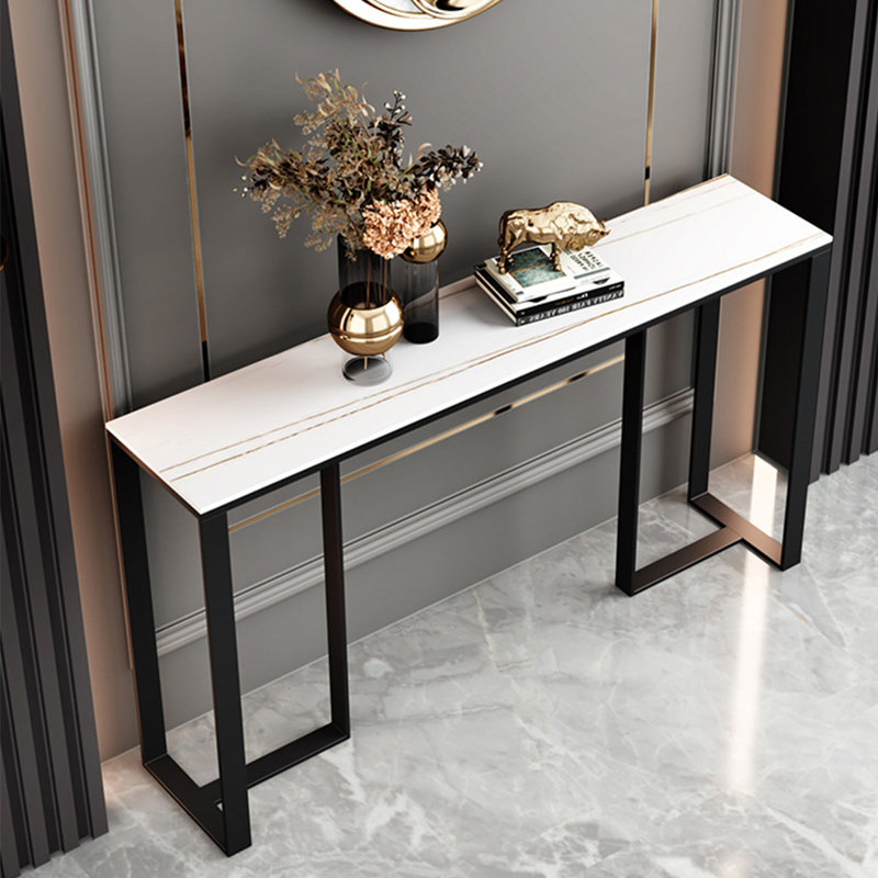 Console Table, 31.5" H x 55.1" W x 11.8" D, Cream