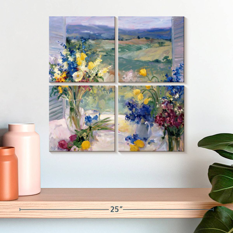 Lilie Toscane florale I, H 18 po x l 18 po