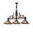 Rustic Lodge 3 - Light Antique Copper Pool Table Lights Pendant