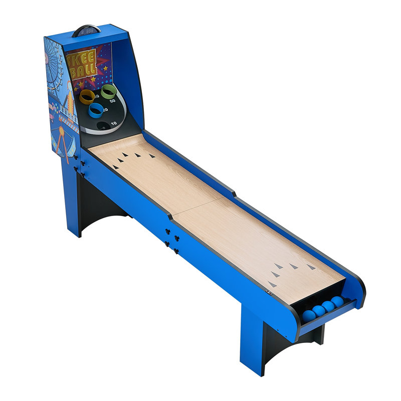 Table de jeu d'arcade de 8 pi avec marqueurs électroniques, son et retour automatique de balle pour salle de jeu à domicile VEVOR