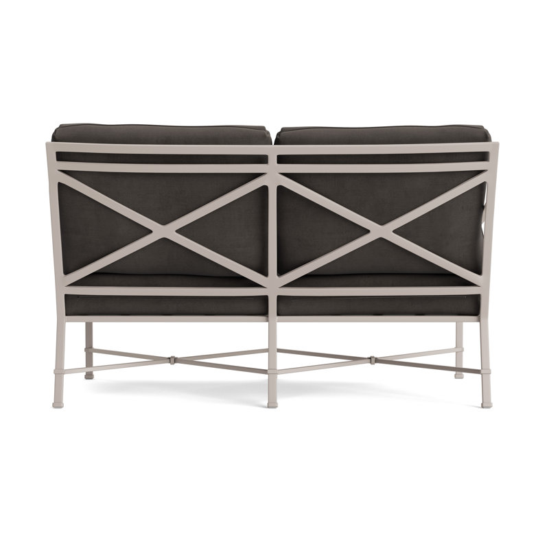Venetian Outdoor 2 - Seat Loveseat, Dove, Fusion Charcoal