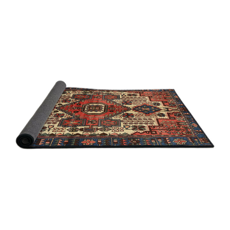 Tapis rouge à motif sud-ouest, Rond 7 pi