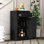 Armoire de bar à vin 24 pièces Black