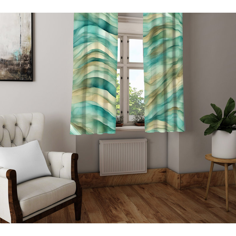 Semi Sheer Curtain Pair, 20" W x 61" L