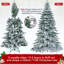 Sapin de Noël givré pré-éclairé-456773743